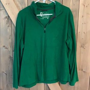 Gap, Athletic Fit Thin Fleece Quarter ZIP